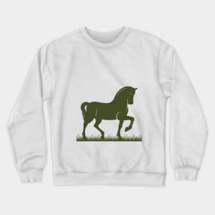 horse walking Crewneck Sweatshirt